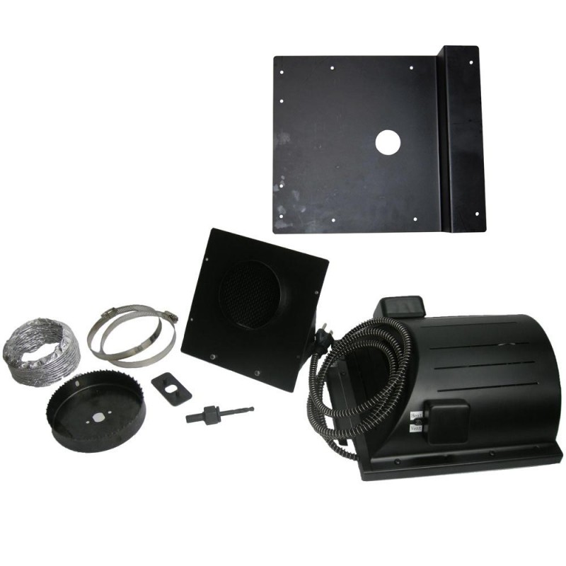 AKOMA Dog Products Heat-N-Breeze Dog House Heater and Fan with Igloo  Bracket Black 10 x 10 x 4.5 - HNB-1001-KIT