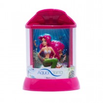BioBubble Aqua Terra 3D Mermaid Background 1 Gallon Pink 7.5" x 7.5" x 10" - BIO-20301104