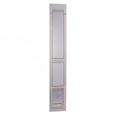 Ideal Pet Products Vinyl Modular Pet Patio Door Medium White 2.5" x 14" x 80"