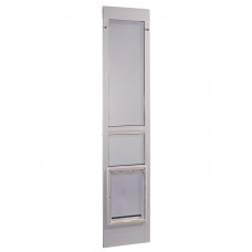 Ideal Pet Products Vinyl Modular Pet Patio Door Extra Large White 2.5" x 17.25" x 80"