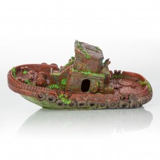 BioBubble Decorative Sunken Tugboat 12.5" x 4.25" x 2.75" - BIO-60307300