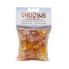 BioBubble Acrylic Gems 5 ounce bag Golden Amber - BIO-62287808