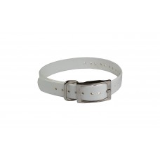 The Buzzard's Roost Replacement Collar Strap 3/4" White 3/4" x 24"