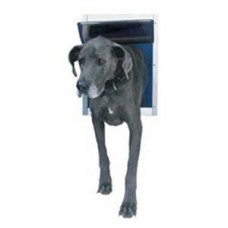 Ideal Pet Products Deluxe Aluminum Pet Door Super Large White 2.12" x 17.68" x 23.62"