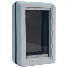Ideal Pet Products Ruff-Weather Pet Door Medium Gray 5.56" x 11.37" x 17.50"